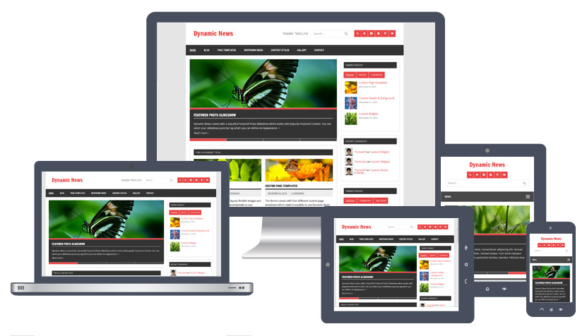 قالب فارسی مجله خبری dynamic news lite