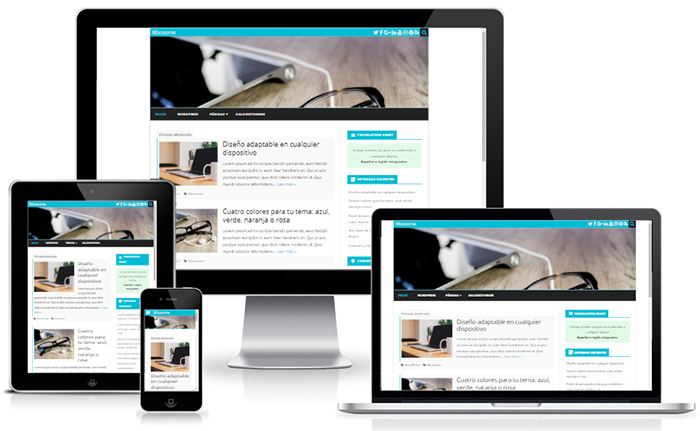 قالب فارسی شخصی ساده و سبک Ribosome